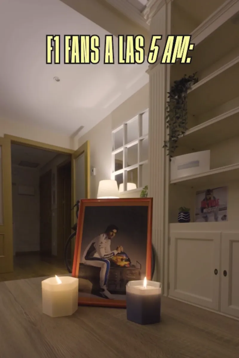 Carlos Sainz little candles