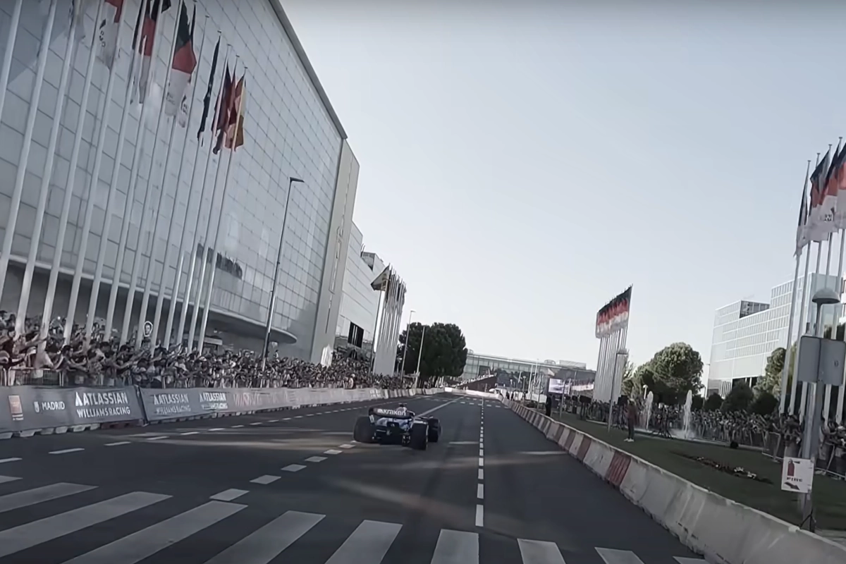 Carlos Sainz in a Formula 1 car in MADRING