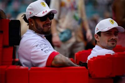 Lewis Hamilton y Charles Leclerc Noticias MADRING