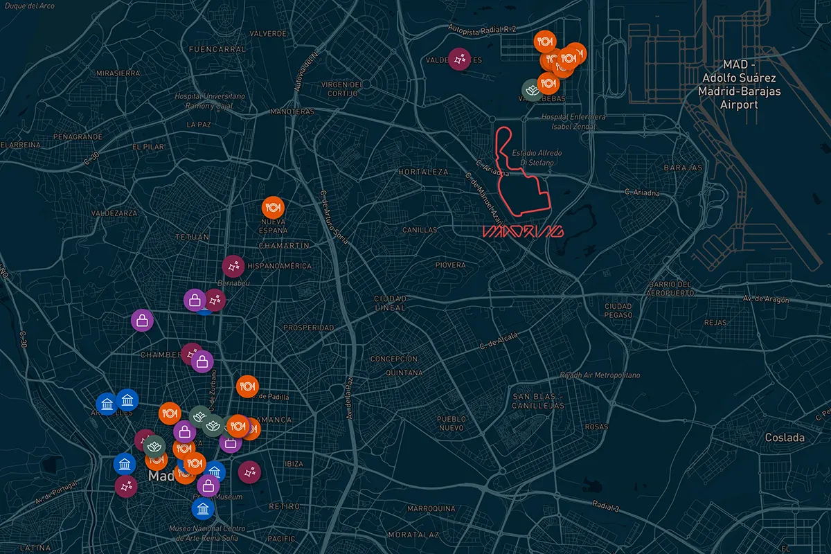 mapa MADRING INSIDER