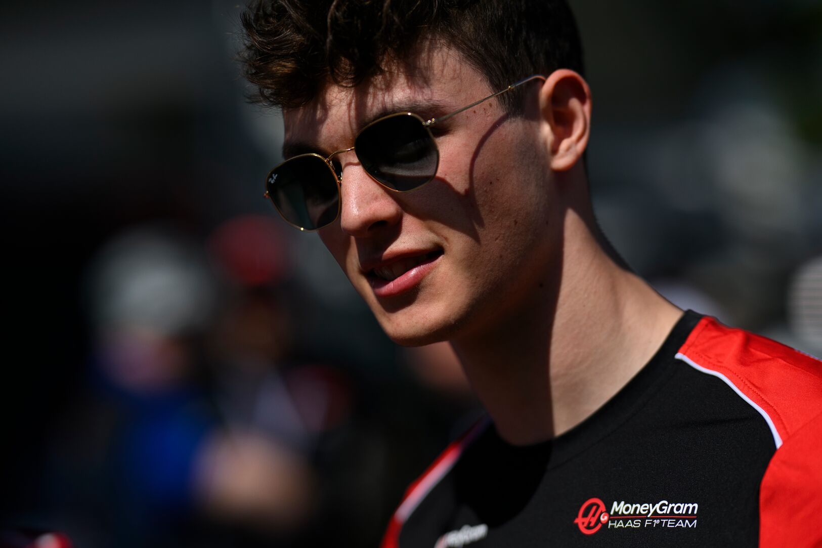 Oliver Bearman antes de la carrera