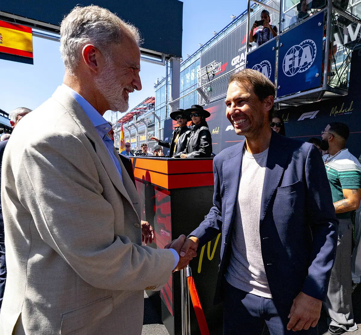 El Rey Felipe VI y Rafa Nadal en MADRING