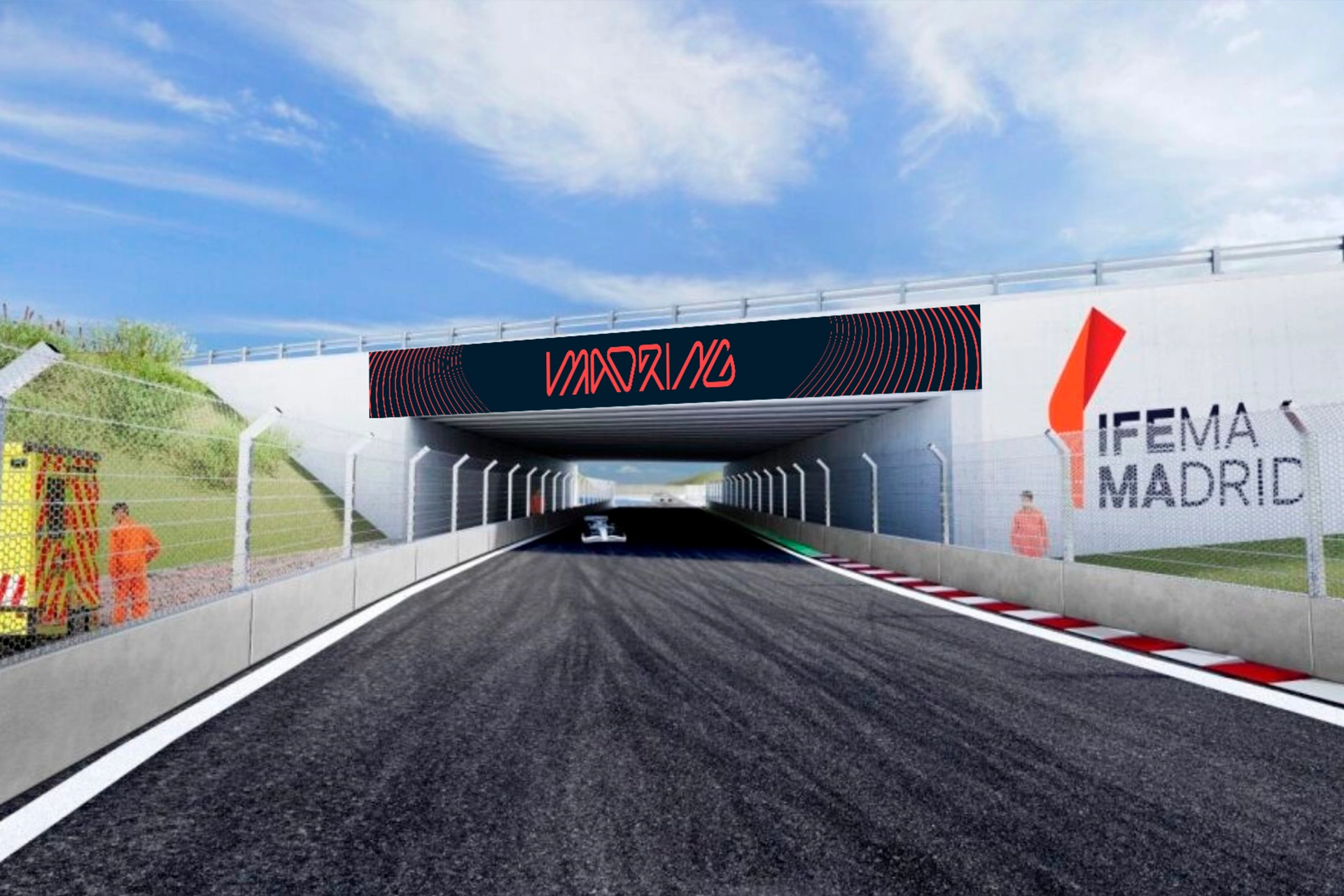 Coches a gran velocidad en el CIRCUITO IFEMA MADRID MAD RING