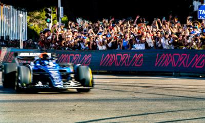 El Williams FW45 conducido por Carlos Sainz