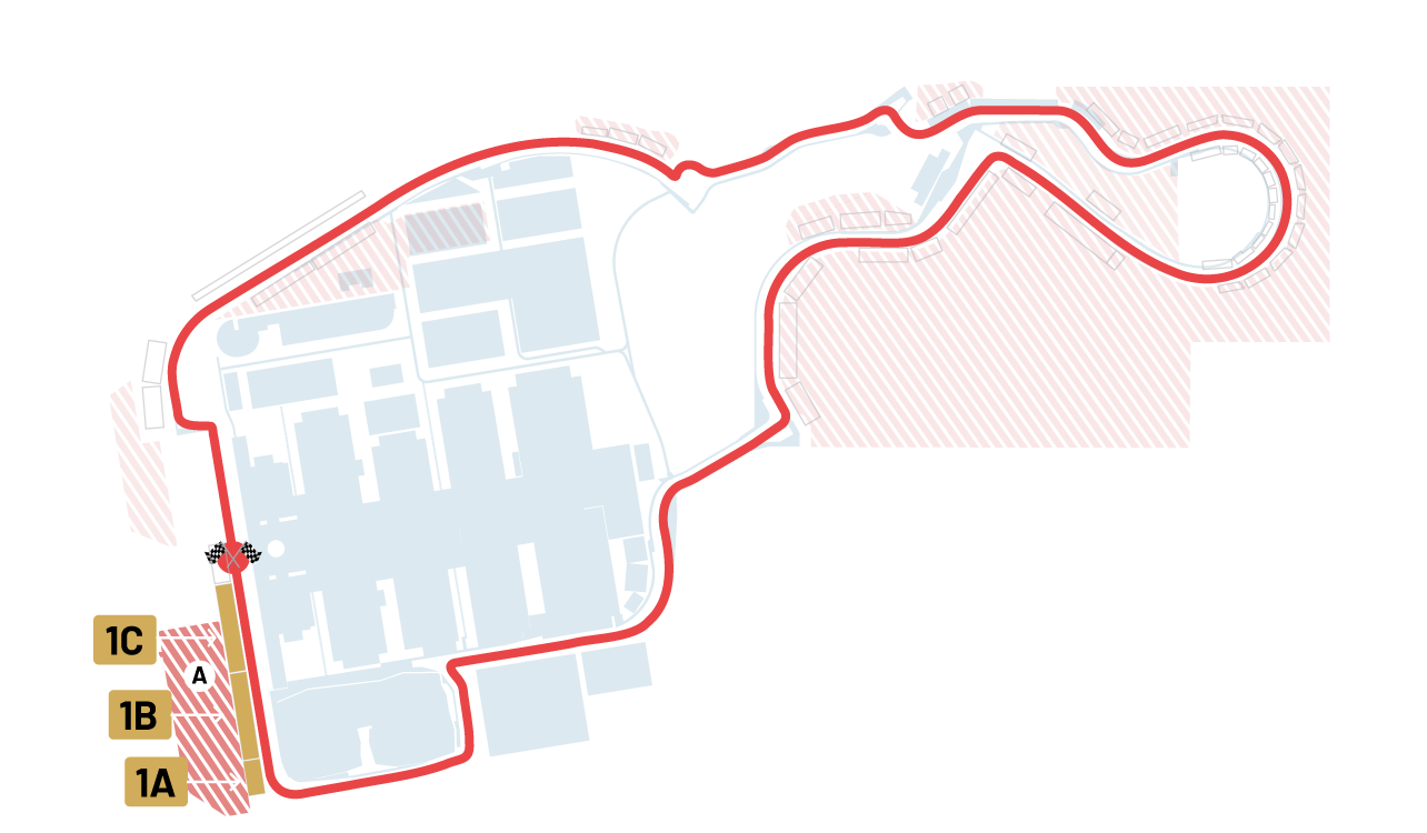 Mapa del circuito - Recta Principal