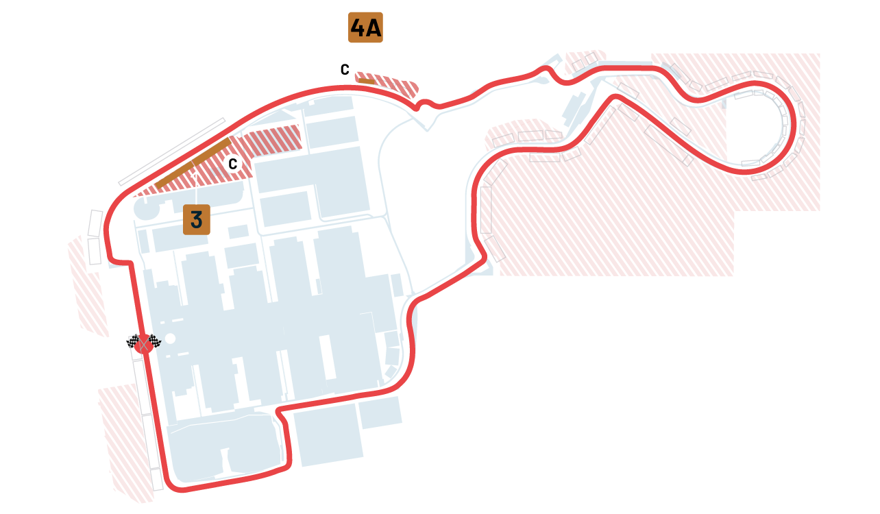 Mapa del circuito - Alta Velocidad