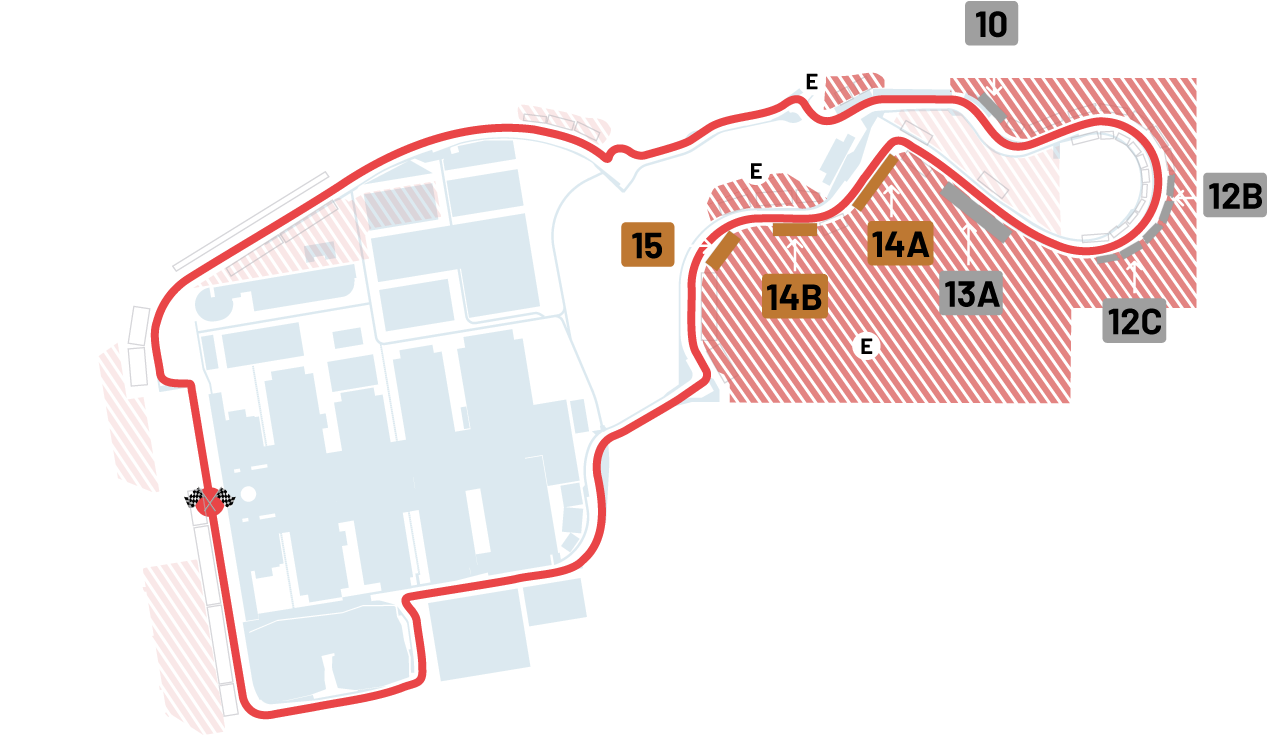 Mapa del circuito - Chicane